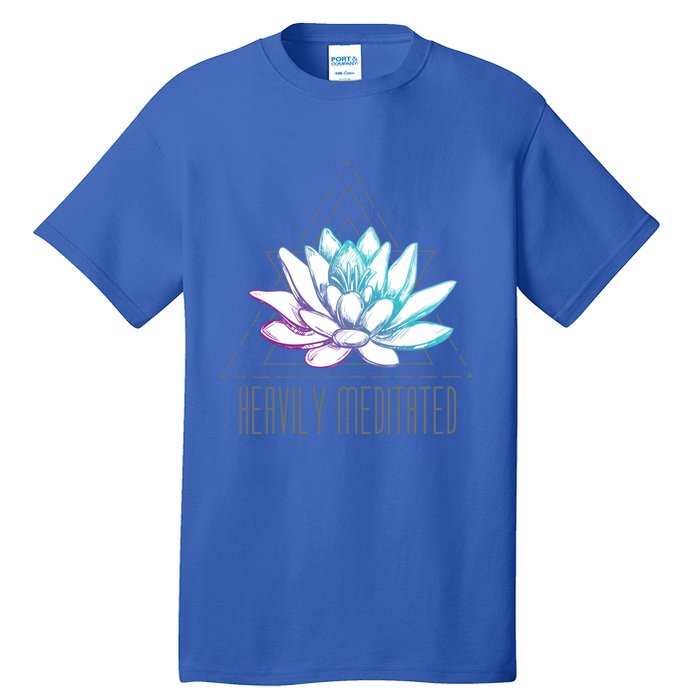 Heavily Meditated Lotus Minimalist Meditation Spiritual Gift Tall T-Shirt