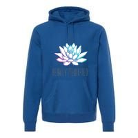 Heavily Meditated Lotus Minimalist Meditation Spiritual Gift Premium Hoodie