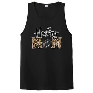 Hockey Mom Leopard Print Cheetah Ice Hockey Proud Mother Cool Gift PosiCharge Competitor Tank