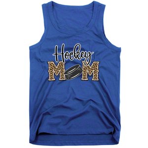 Hockey Mom Leopard Print Cheetah Ice Hockey Proud Mother Cool Gift Tank Top