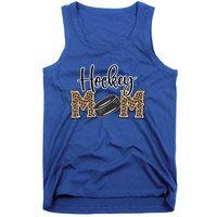 Hockey Mom Leopard Print Cheetah Ice Hockey Proud Mother Cool Gift Tank Top