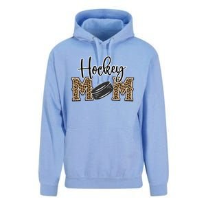 Hockey Mom Leopard Print Cheetah Ice Hockey Proud Mother Cool Gift Unisex Surf Hoodie