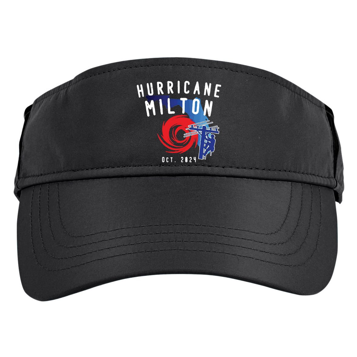 Hurricane Milton Lineman Storm  American Lineman Journeyman Adult Drive Performance Visor