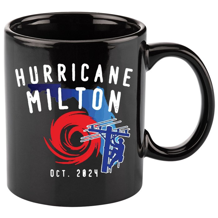 Hurricane Milton Lineman Storm  American Lineman Journeyman 11oz C Handle Ceramic Mug