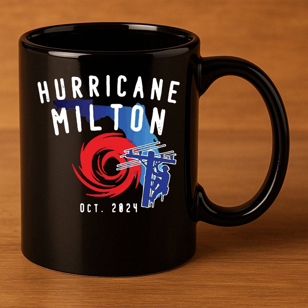 Hurricane Milton Lineman Storm  American Lineman Journeyman 11oz C Handle Ceramic Mug