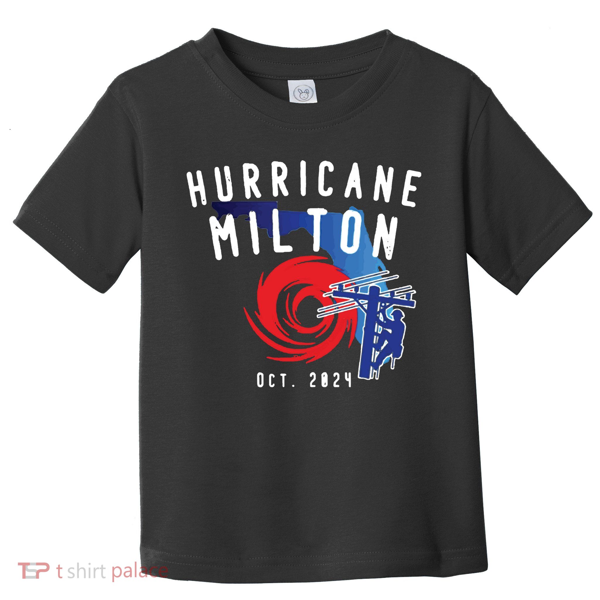Hurricane Milton Lineman Storm  American Lineman Journeyman Toddler T-Shirt