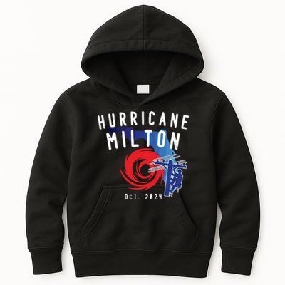 Hurricane Milton Lineman Storm  American Lineman Journeyman Kids Hoodie