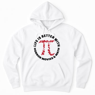 Horror Movie Lover Math Enthusiasts Cool Gift Pi Symbol Pi Day Art Cute Gift Hoodie