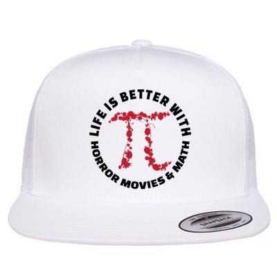 Horror Movie Lover Math Enthusiasts Cool Gift Pi Symbol Pi Day Art Cute Gift Flatbill Hat