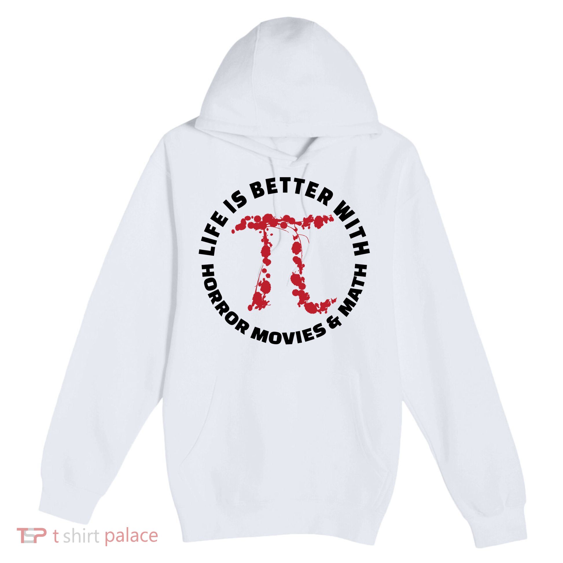 Horror Movie Lover Math Enthusiasts Cool Gift Pi Symbol Pi Day Art Cute Gift Premium Pullover Hoodie