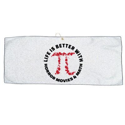 Horror Movie Lover Math Enthusiasts Cool Gift Pi Symbol Pi Day Art Cute Gift Large Microfiber Waffle Golf Towel