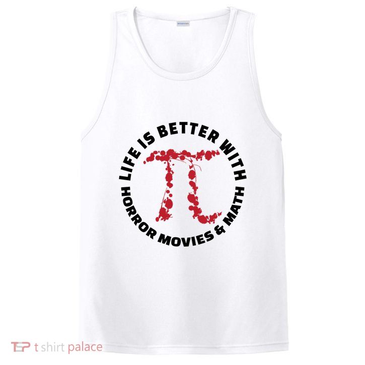 Horror Movie Lover Math Enthusiasts Cool Gift Pi Symbol Pi Day Art Cute Gift PosiCharge Competitor Tank