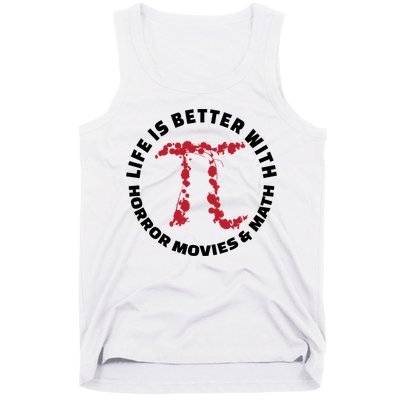 Horror Movie Lover Math Enthusiasts Cool Gift Pi Symbol Pi Day Art Cute Gift Tank Top