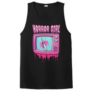 Horror Movie Lover Pastel Goth Slasher Pink Retro Tv Scary PosiCharge Competitor Tank