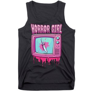 Horror Movie Lover Pastel Goth Slasher Pink Retro Tv Scary Tank Top