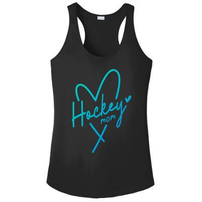 Hockey Mom Love Gift Ladies PosiCharge Competitor Racerback Tank