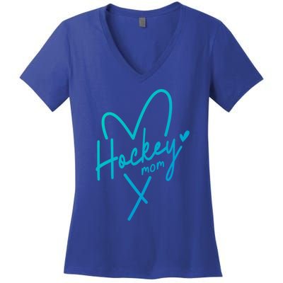 Hockey Mom Love Gift Women's V-Neck T-Shirt