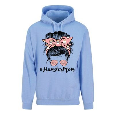 Hamster Mom Life Messy Bun Hair Mothers Day Hamster Mom Unisex Surf Hoodie