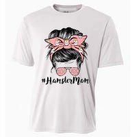 Hamster Mom Life Messy Bun Hair Mothers Day Hamster Mom Cooling Performance Crew T-Shirt