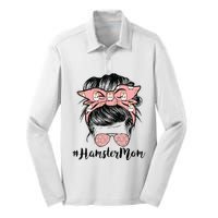 Hamster Mom Life Messy Bun Hair Mothers Day Hamster Mom Silk Touch Performance Long Sleeve Polo