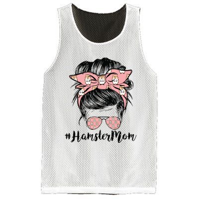 Hamster Mom Life Messy Bun Hair Mothers Day Hamster Mom Mesh Reversible Basketball Jersey Tank