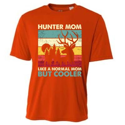 Hunter Mom Like Normal Mom But Cooler Retro Funny Hunting Gift Cooling Performance Crew T-Shirt