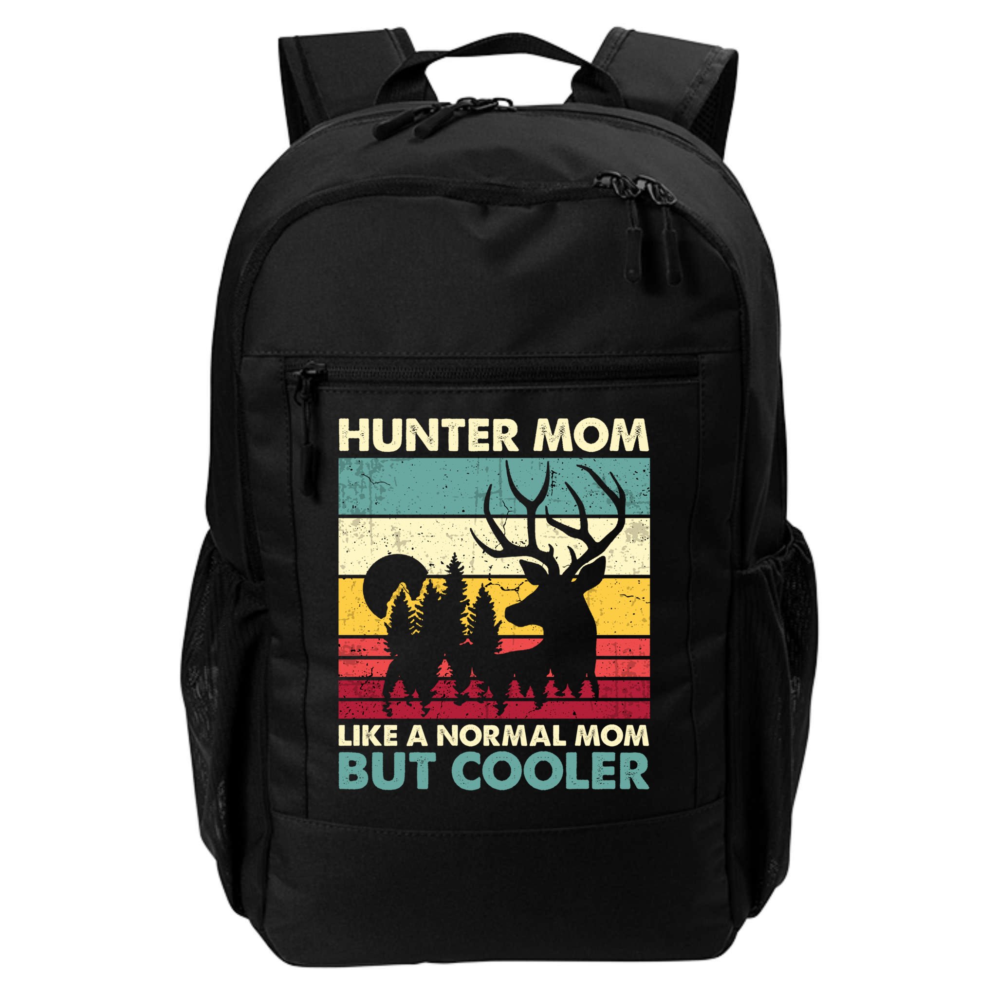 Hunter Mom Like Normal Mom But Cooler Retro Funny Hunting Gift Backpack