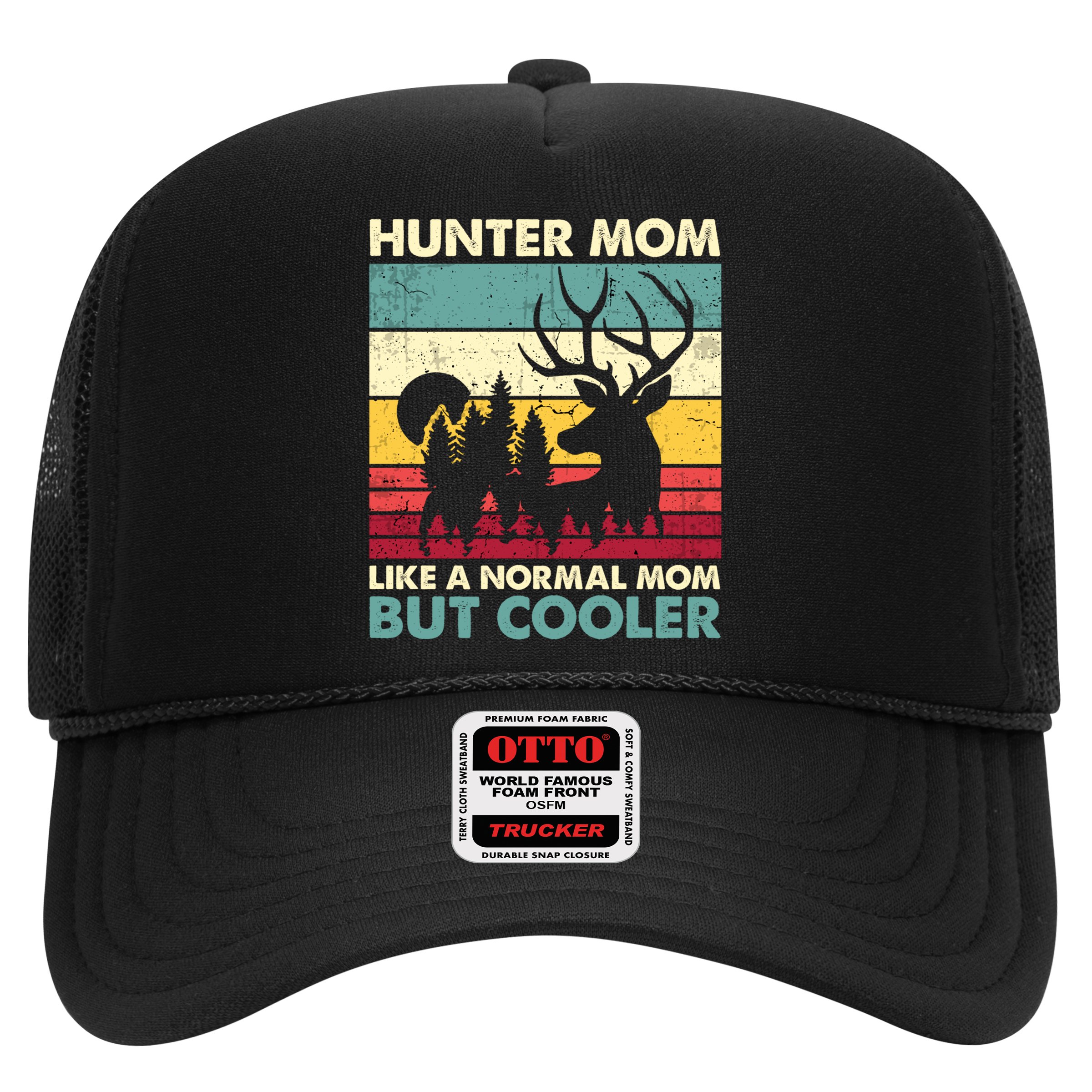 Hunter Mom Like Normal Mom But Cooler Retro Funny Hunting Gift Hat