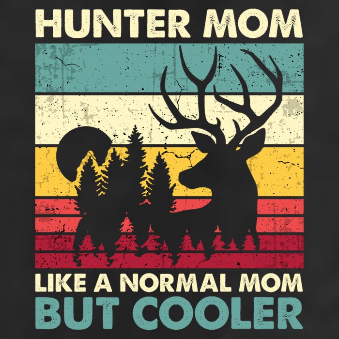 Hunter Mom Like Normal Mom But Cooler Retro Funny Hunting Gift Hat