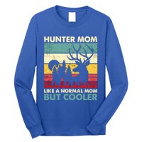 Hunter Mom Like Normal Mom But Cooler Retro Funny Hunting Gift Long Sleeve Shirt