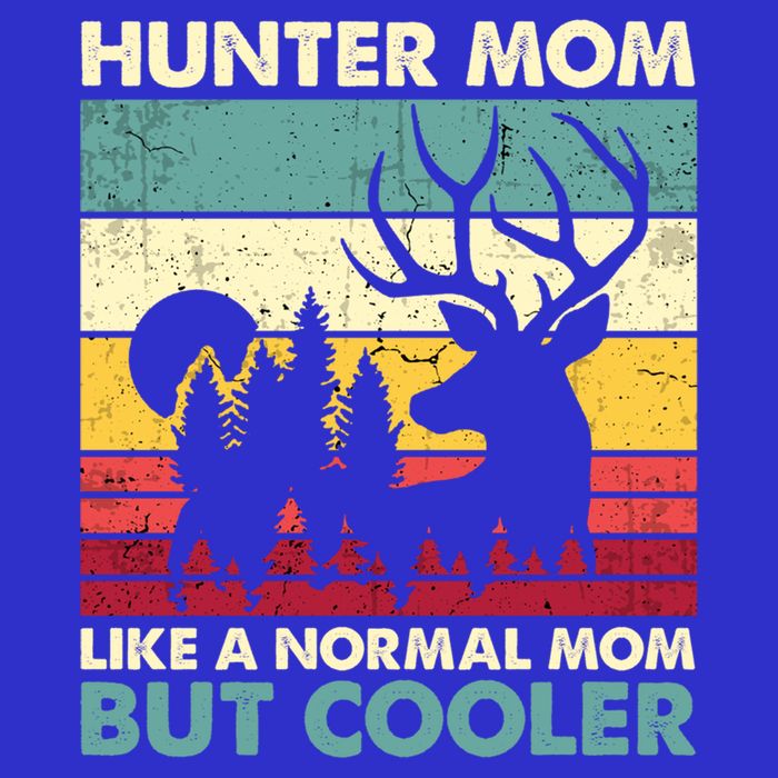 Hunter Mom Like Normal Mom But Cooler Retro Funny Hunting Gift T-Shirt