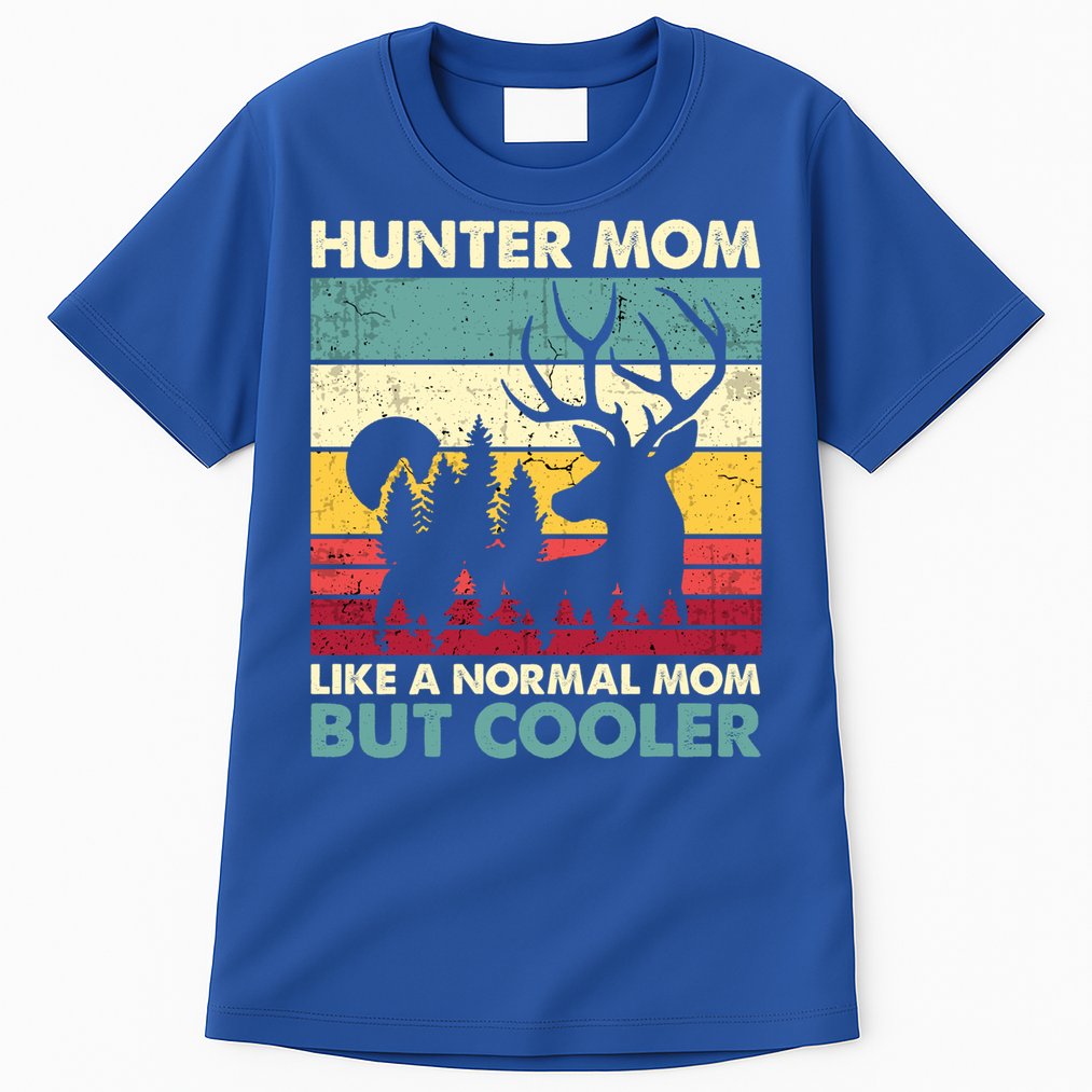 Hunter Mom Like Normal Mom But Cooler Retro Funny Hunting Gift Tall T-Shirt
