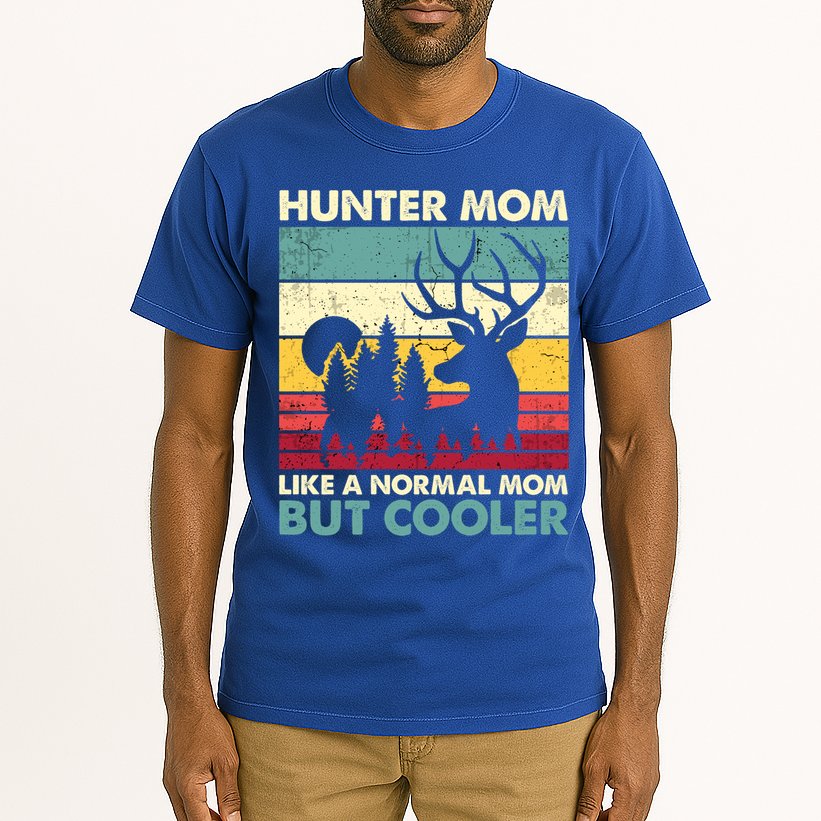 Hunter Mom Like Normal Mom But Cooler Retro Funny Hunting Gift Tall T-Shirt