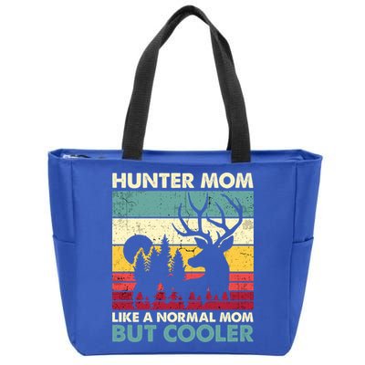 Hunter Mom Like Normal Mom But Cooler Retro Funny Hunting Gift Zip Tote Bag