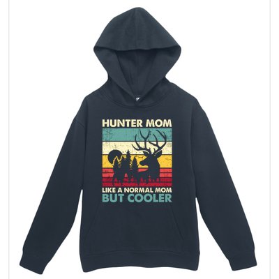 Hunter Mom Like Normal Mom But Cooler Retro Funny Hunting Gift Urban Pullover Hoodie