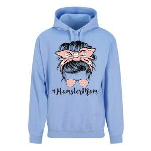 Hamster Mom Life Messy Bun Hair Mother's Day Hamster Mom Unisex Surf Hoodie