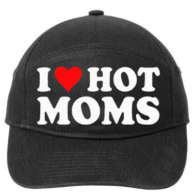 Hot Moms Love 7-Panel Snapback Hat