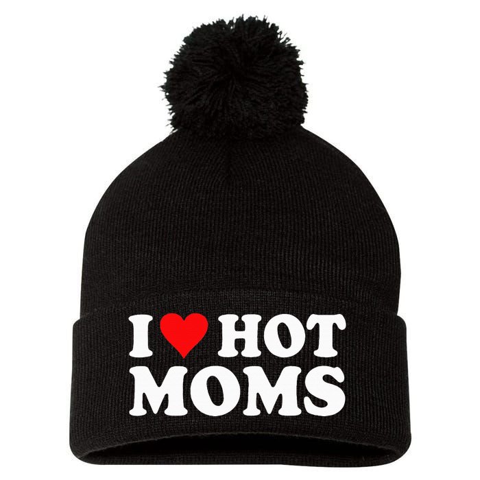 Hot Moms Love Pom Pom 12in Knit Beanie