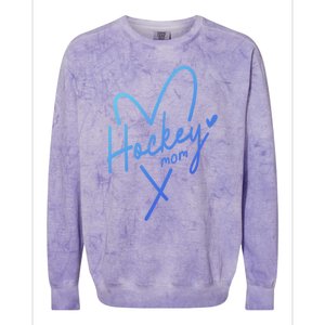 Hockey Mom Love Gift Colorblast Crewneck Sweatshirt