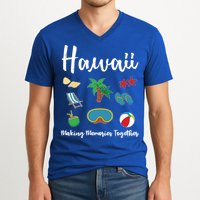 Hawaii Making Memories Together Family Vacation Funny Gift V-Neck T-Shirt