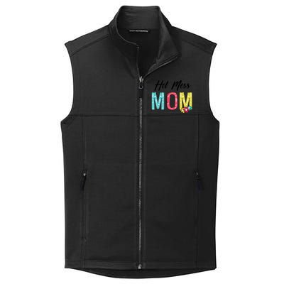 Hot Mess Mom Gift Flower Style Mother's Day Gift Collective Smooth Fleece Vest