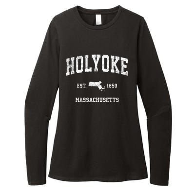 Holyoke Massachusetts Ma Vintage Athletic Sports Womens CVC Long Sleeve Shirt