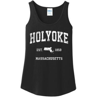 Holyoke Massachusetts Ma Vintage Athletic Sports Ladies Essential Tank