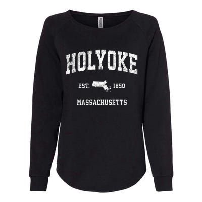 Holyoke Massachusetts Ma Vintage Athletic Sports Womens California Wash Sweatshirt