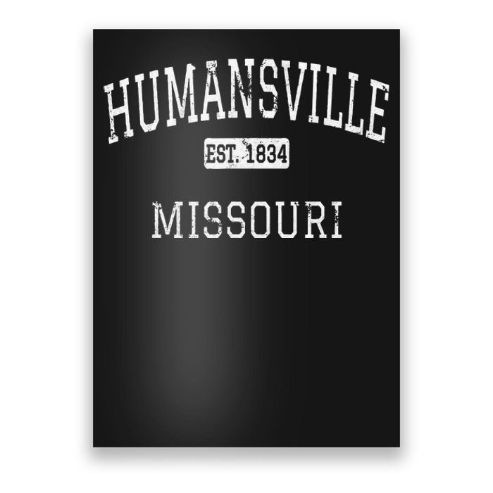 Humansville Missouri MO Vintage Poster