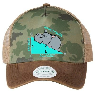 Hippotenuse Math Mathematics Teacher Joke fun Saying Legacy Tie Dye Trucker Hat