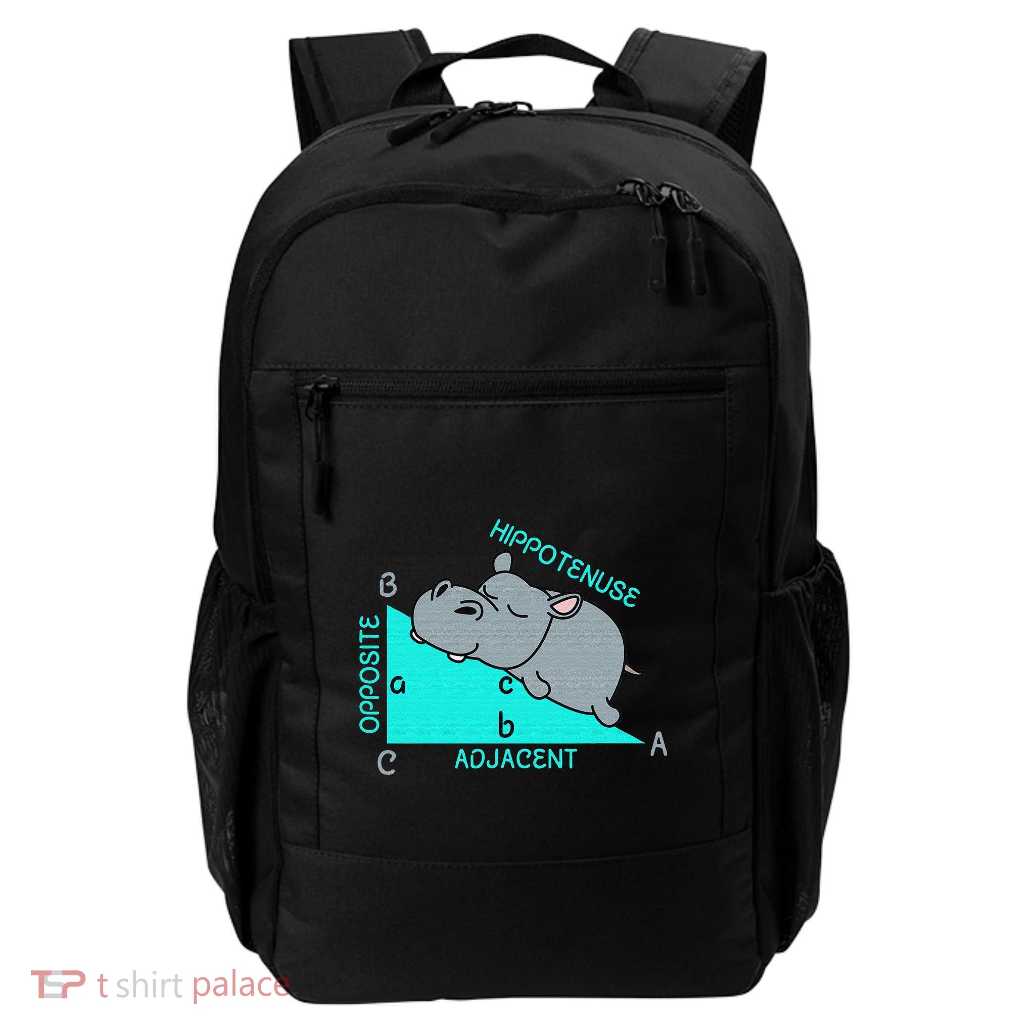 Hippotenuse Math Mathematics Teacher Joke fun Saying Backpack