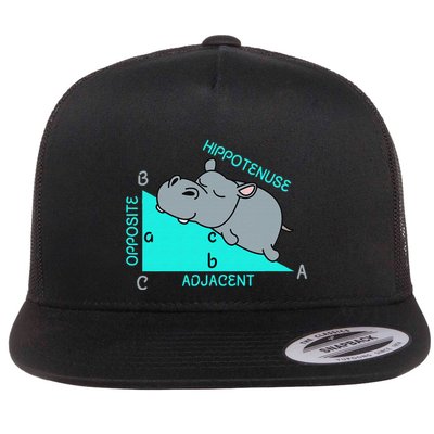 Hippotenuse Math Mathematics Teacher Joke fun Saying Flatbill Hat