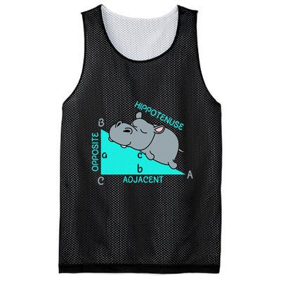 Hippotenuse Math Mathematics Teacher Joke fun Saying Mesh Reversible Basketball Jersey Tank