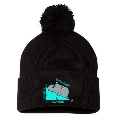 Hippotenuse Math Mathematics Teacher Joke fun Saying Pom Pom 12in Knit Beanie